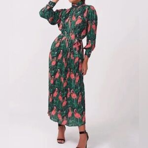 Forever Unique | Dresses | New Forever Unique Flamingo Print Green Dress | Poshmark Forever Unique | Dresses | New Forever Unique Flamingo Print Green Dress | Poshmark